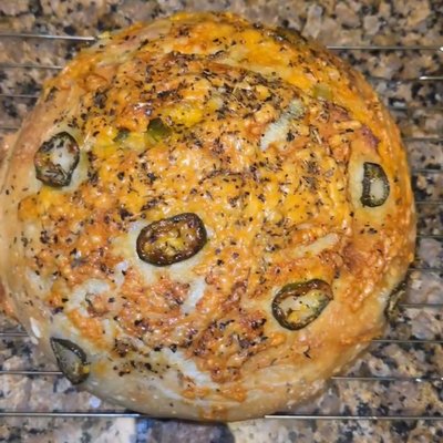 Jalapeño Cheddar Sourdough Bread 