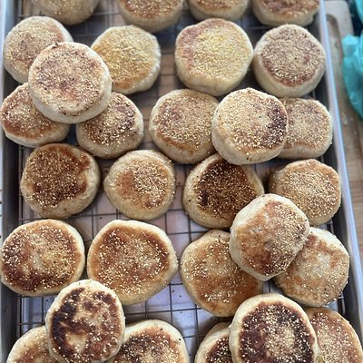 Sourdough English Muffins