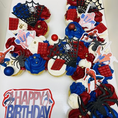 Pull Apart Number Cupcakes 