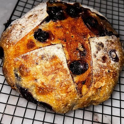 Lemon Blueberry Sourdough Boule 