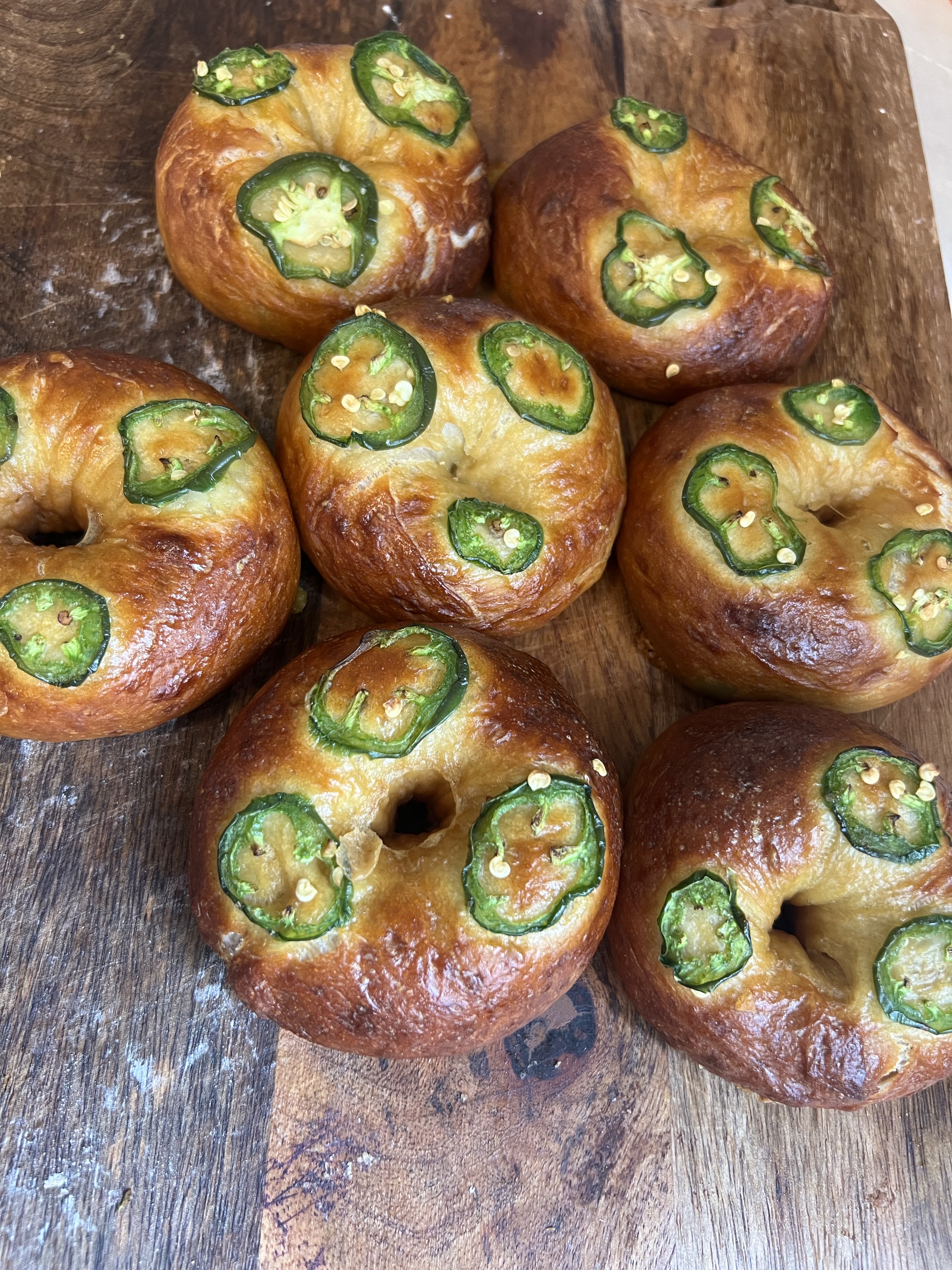 Jalapeno Cheddar Sourdough Bagels (6 Pack)