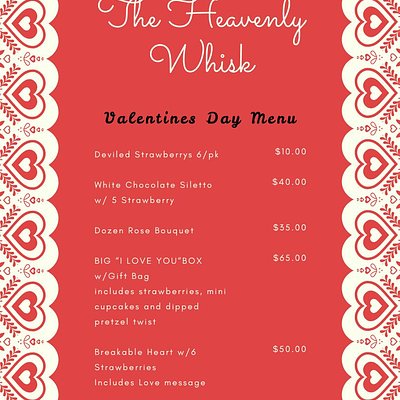 Valentine's Menu