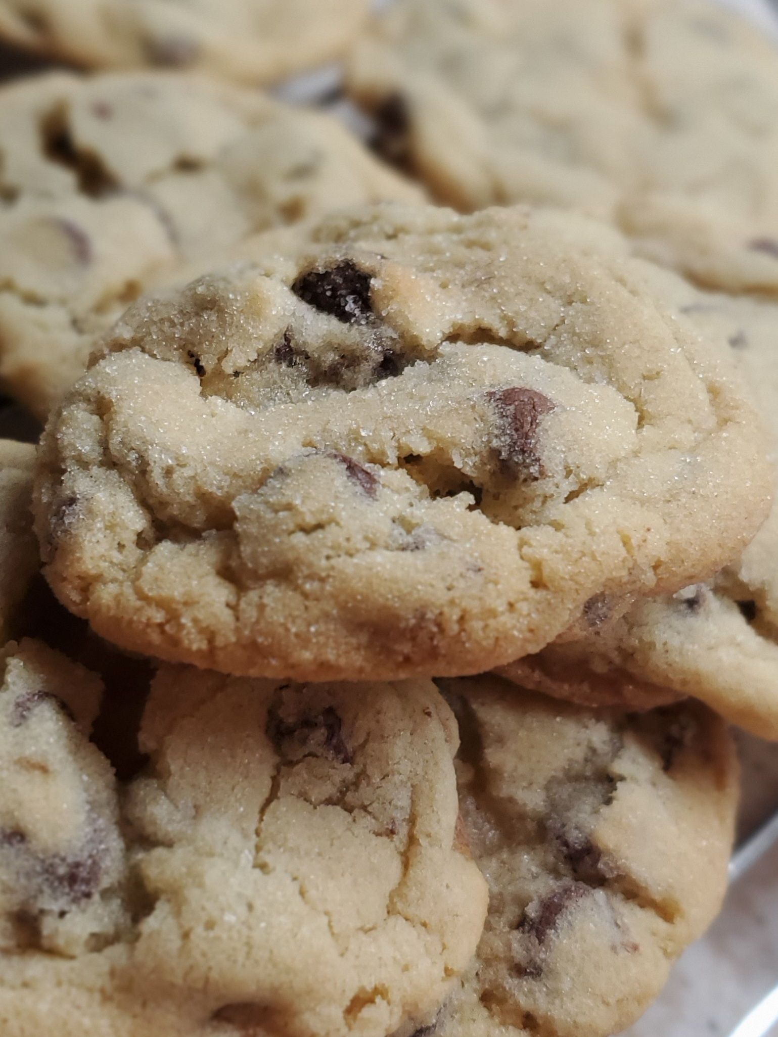 1 Dozen Best Ever Chocolate Chip Cookies Sugar Dusted (Click on i)