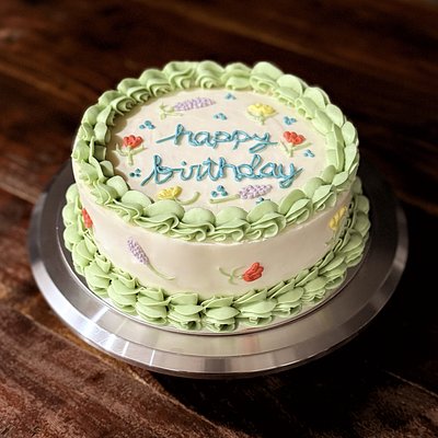 8” Single Layer Cake (serves 8-12)