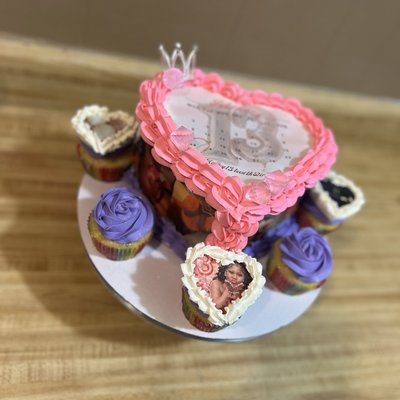 6 Inch Bento Box Cake Mix 5-6 Cupcakes 