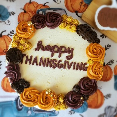 Happy Thanksgiving Cookie Cake