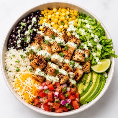 Chicken or Beef Burrito Bowl 