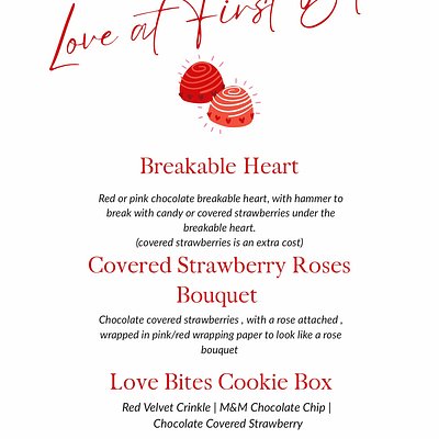 V Day Menu 