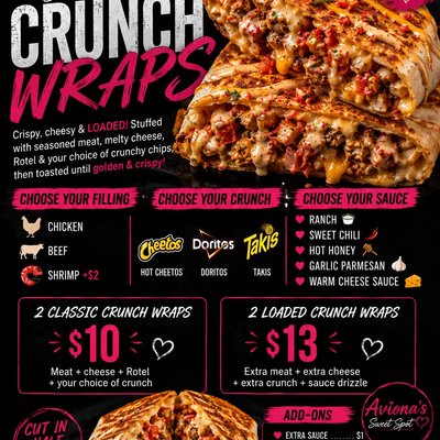 🔥 SWEET SPOT CRUNCH WRAPS