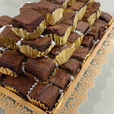 Mini Brownies (2x2in, Bite Size 20 Pcs)