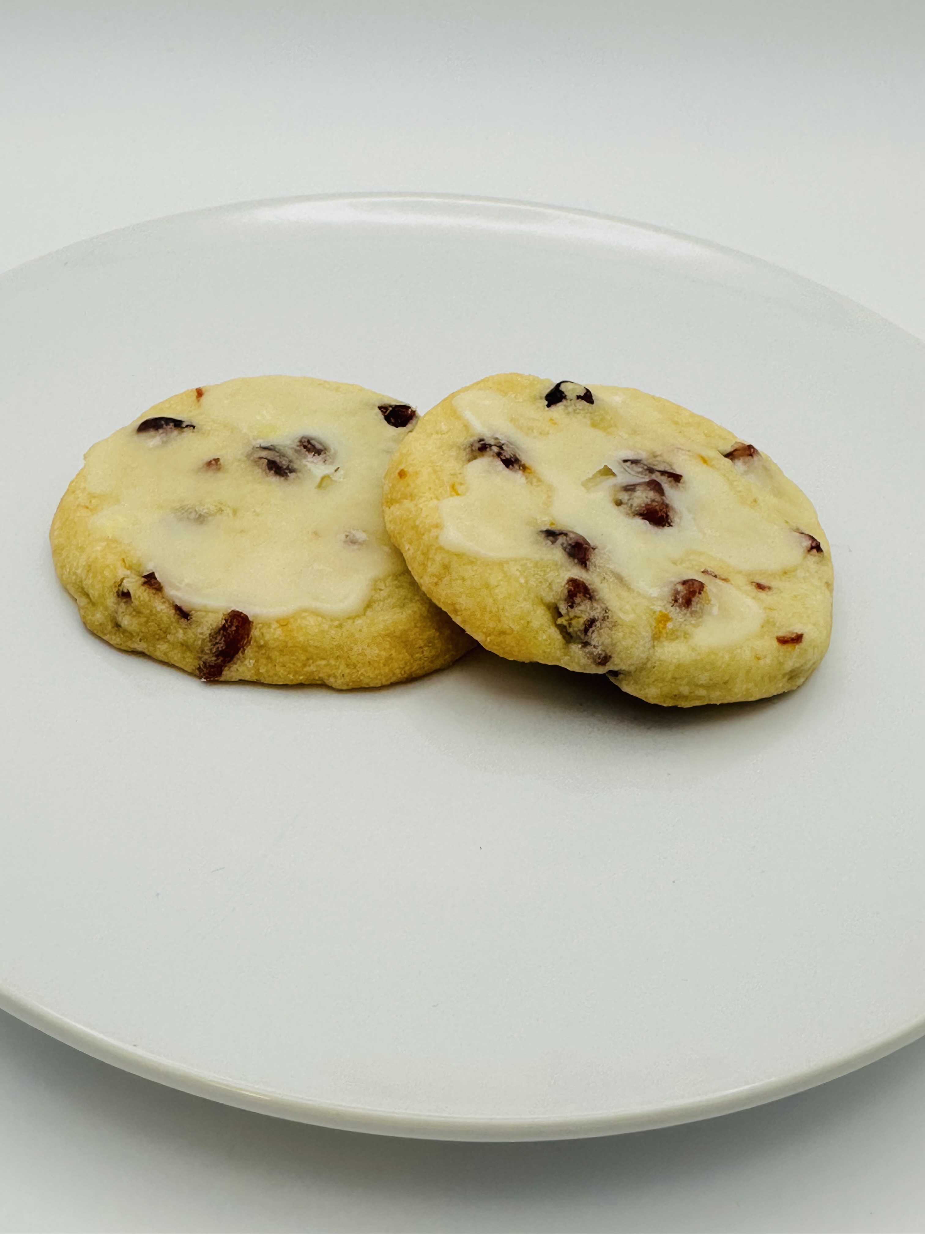 6 Orange Cranberry Shortbread Cookies
