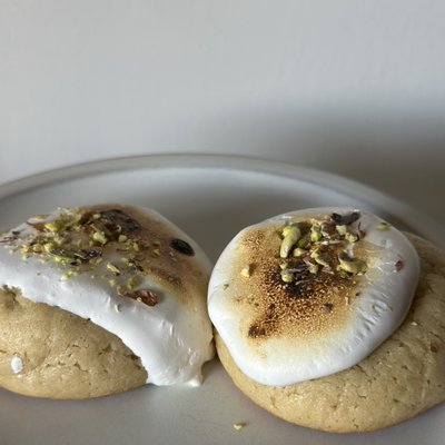 Pistachio Fluff Loaded Cookies