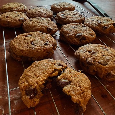 Salted Brown Butter Chocolate Chip Cookies