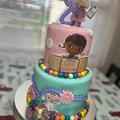 2 Teir Fondant Cake 