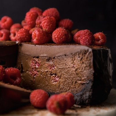 Chocolate Raspberry Cheesecake 