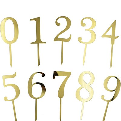 Number Cake Topper