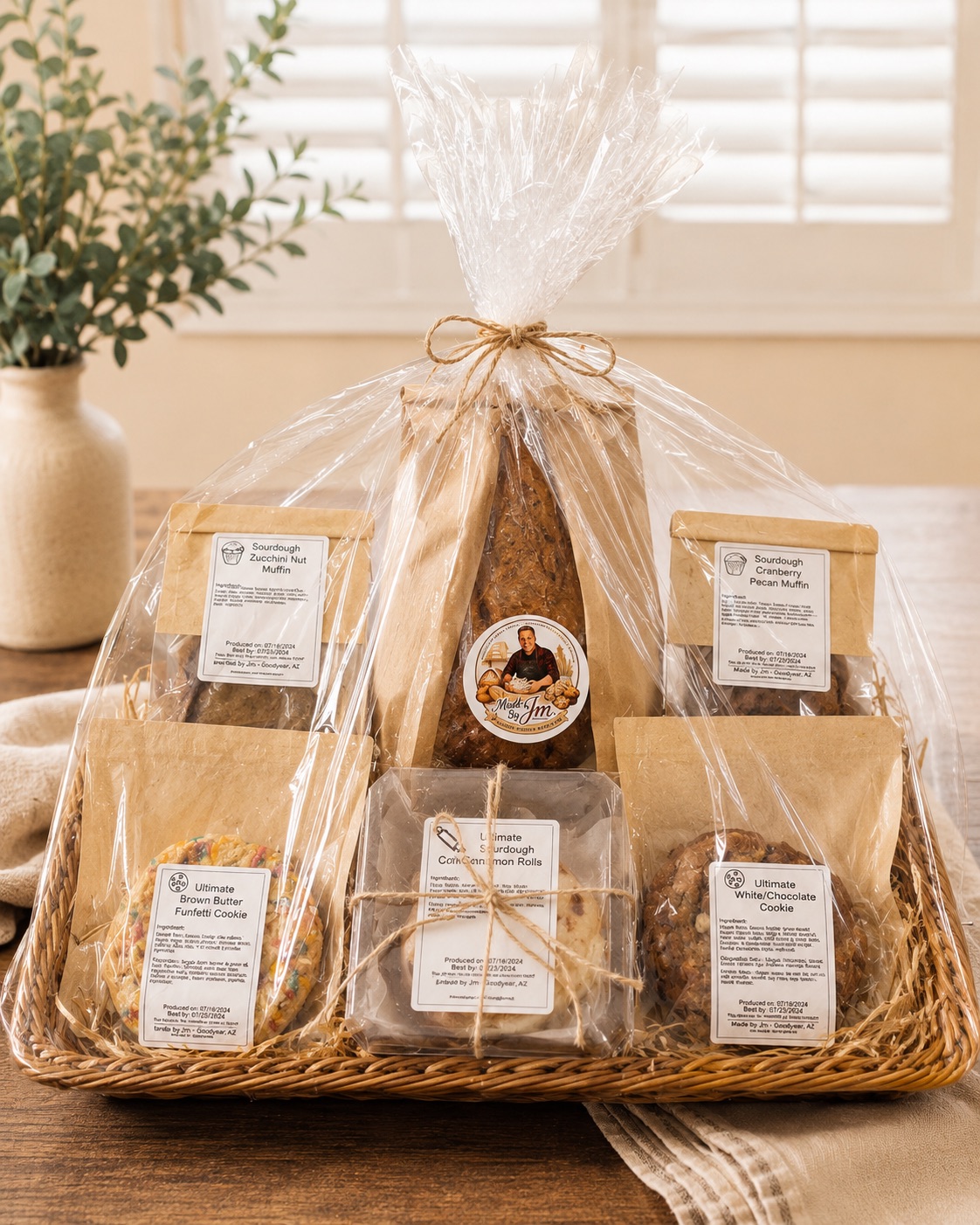 Sampler Gift Basket. 