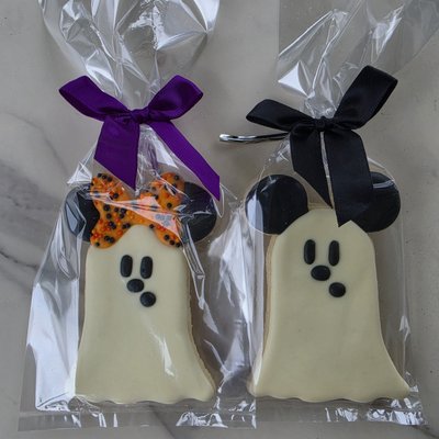 Minnie/Mickey Ghost Cookies