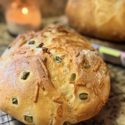 Jalapeño Cheddar Sourdough Loaf