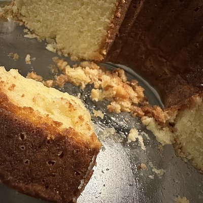 Vanilla Butter Pound Cake (Plain Pound Cake)