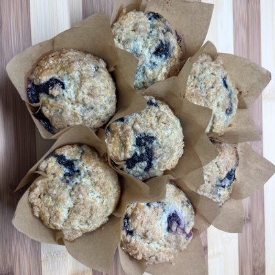 Sourdough Blueberry Muffins 