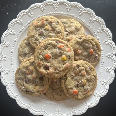 💛🤎🧡Reese’s pieces Cookies 🍪 🧡🤎💛