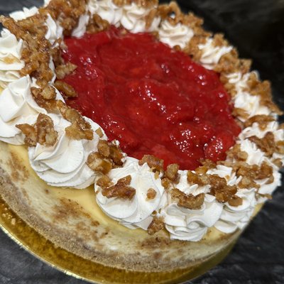 Strawberry Pretzel Cheesecake 