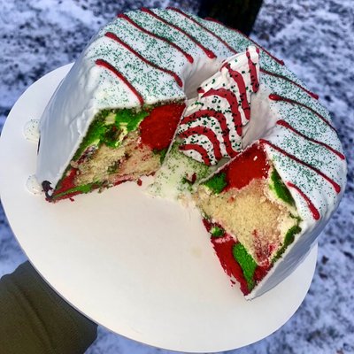 Christmas Tree Poundcake