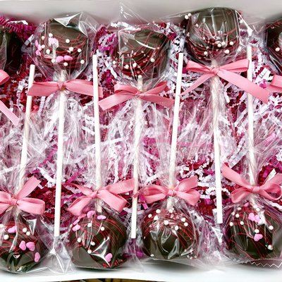 Chocolate-Coated Cake Pops 
