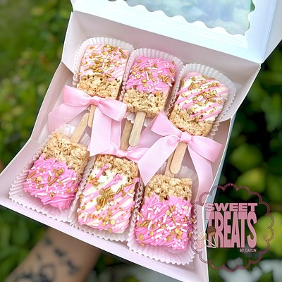 Chocolate Dipped Rice Krispie Treat/dzn
