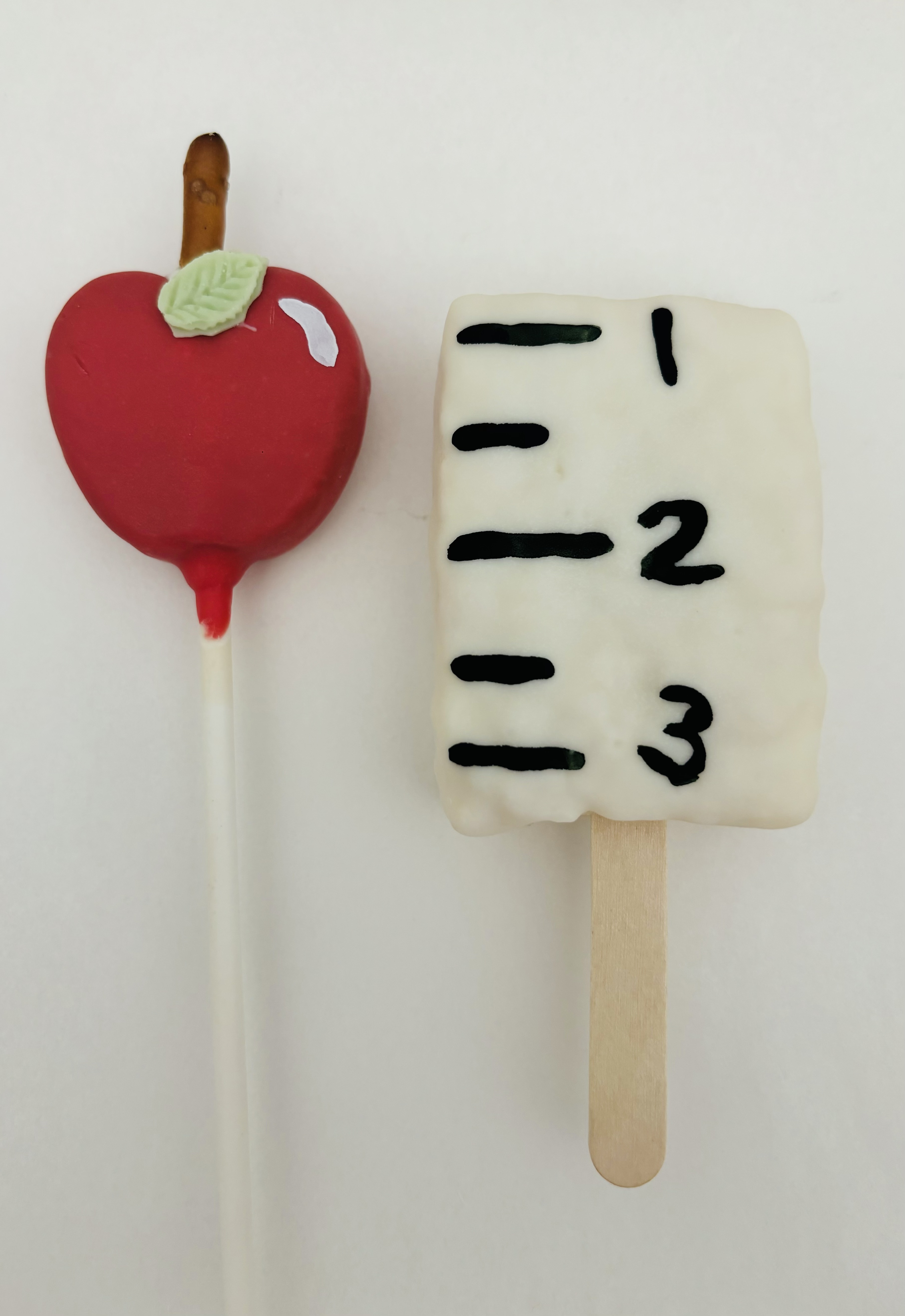 One Cake Pop And Rice Crispy