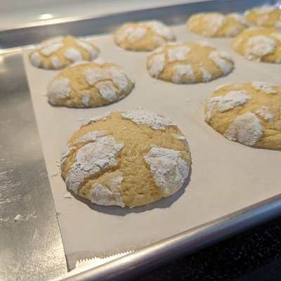 Lemon Crinkle Cookies 
