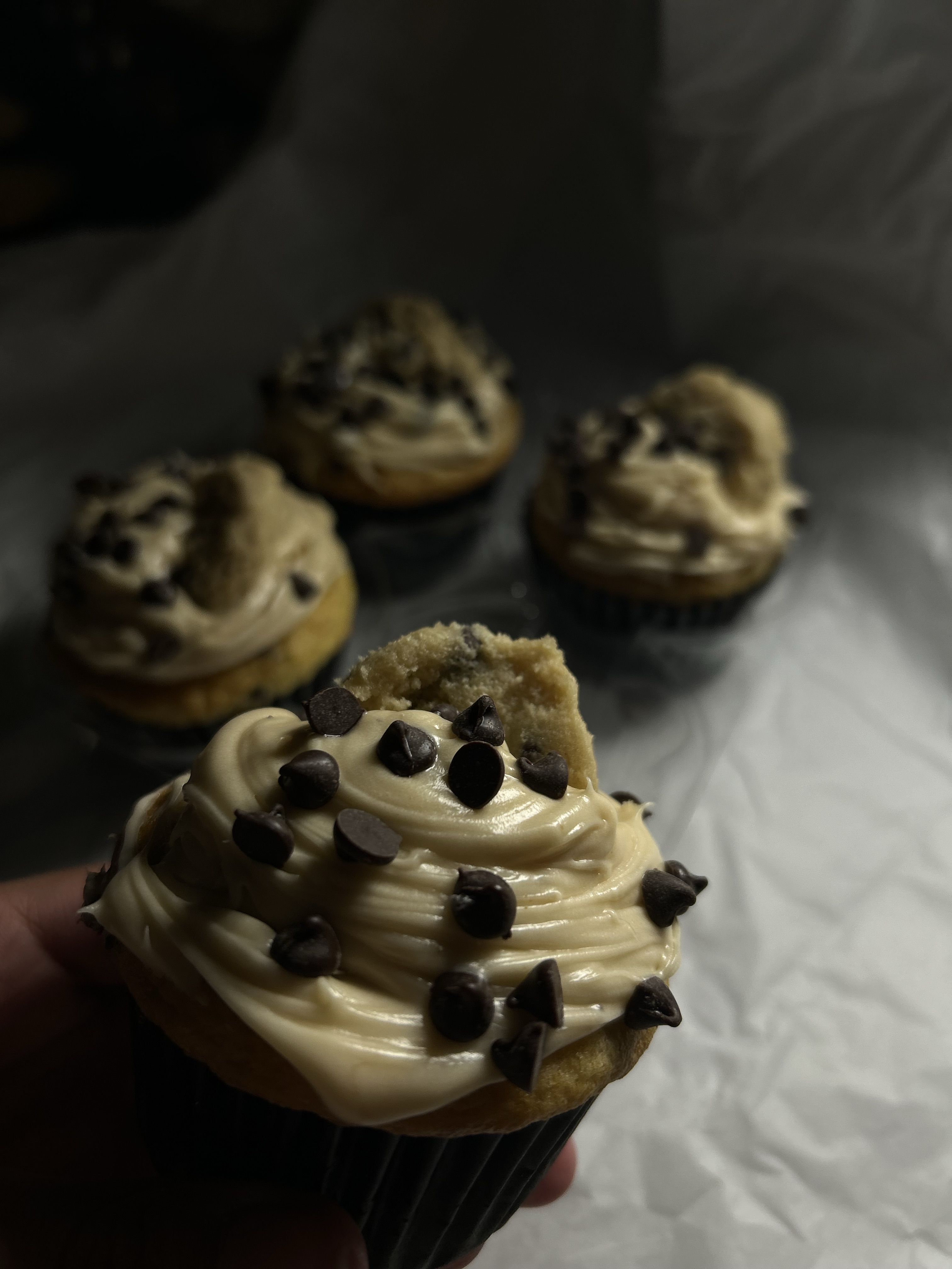 Cookie Dough Stuffed Cupcakes 