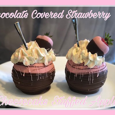 Gourmet Chocolate Dipped Stuffed Apples 