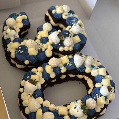 Double Digital Number Cake