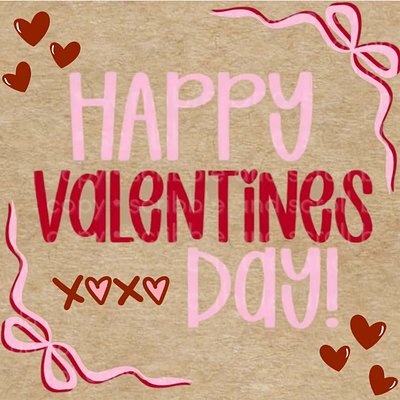 3x3 Valentine’s Day Banner with 6 Ct Cupcake