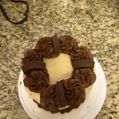 Our Famous Chocolate Peanut Butter Cake