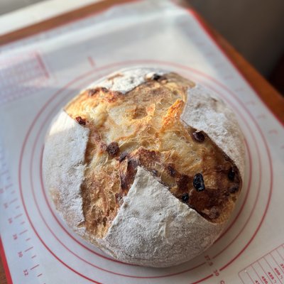 Cranberry Chocolate Chip Sourdough Boule