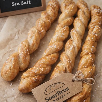 Sourdough Soft Pretzels- Garlic Parm (4)