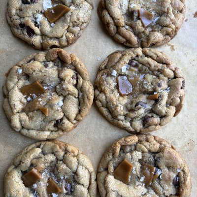 6 CT Sourdough Brown Butter Toffee Chocolate Chip Cookies