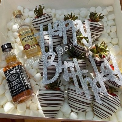 12 berries w/ mini bottles