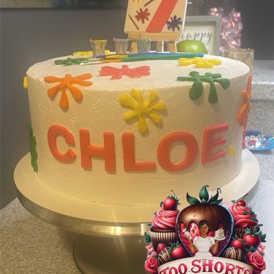 9” 3 Layer Strawberry Cake 