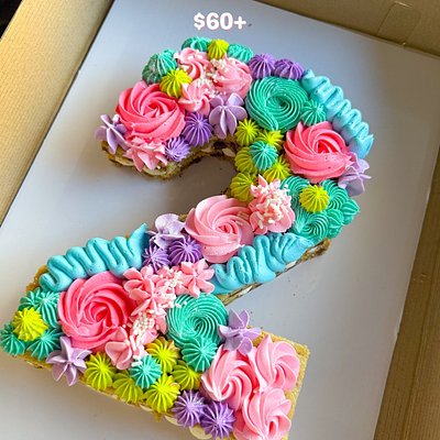 Numbered Cookie Cake 
