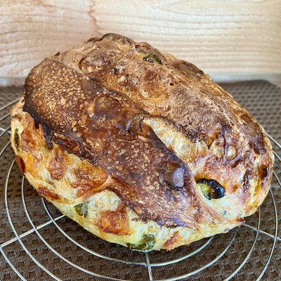 Jalapeno Cheddar Artisan Bread