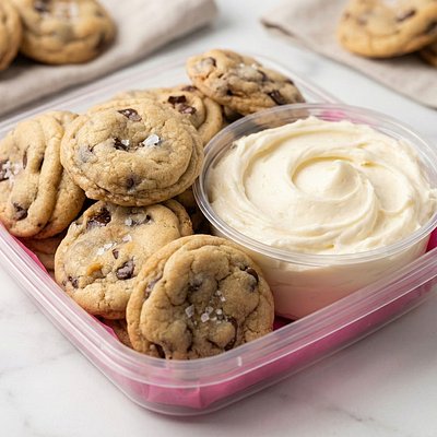 Chocolate Chip Cookie Dippers With Buttercream Frosting