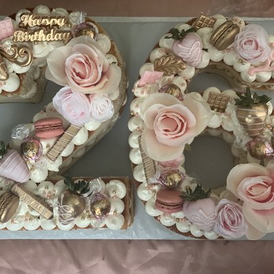 Double Digit/Two Letter Cake