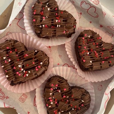 4ct Valentine Brownie Box