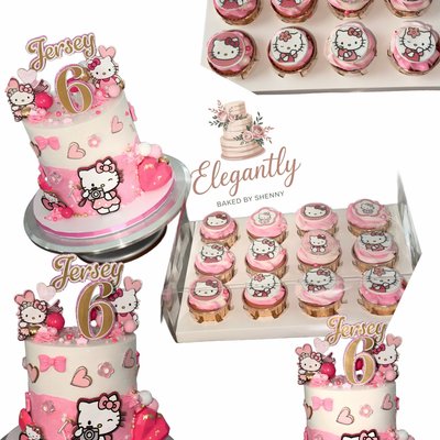 8 Inch Cake + 4 Dozen Treats 