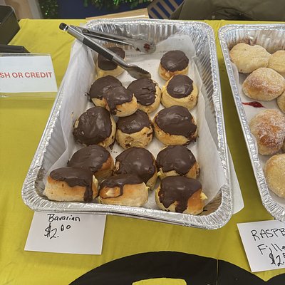 Sourdough Donut Stuffed With Bavarian Cream Filling