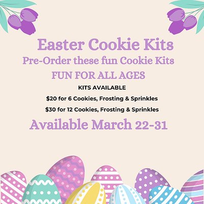 Easter 6 Cookie Kit 